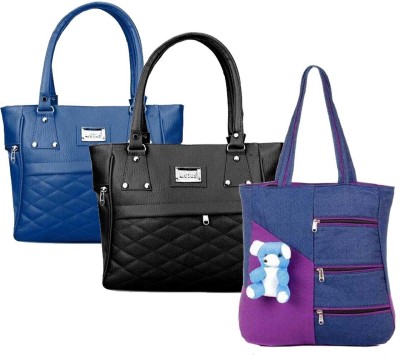 house of common Women Blue, Black, Purple Messenger Bag