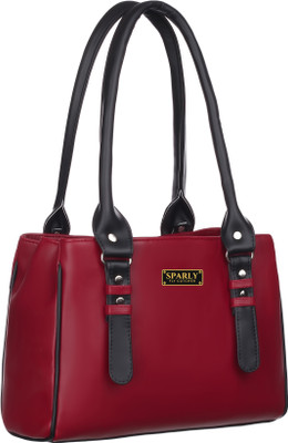 Sparly Women Maroon Handbag