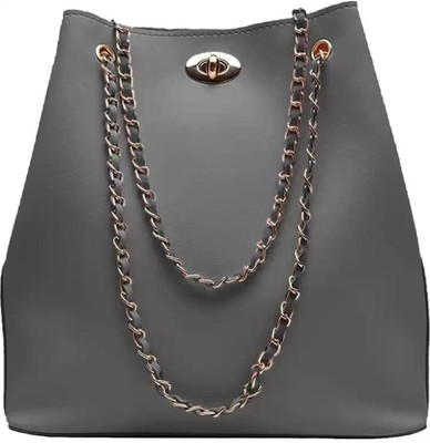 aesthetic Women Grey Shoulder Bag
