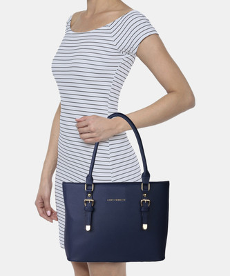 LINO PERROS Women Blue Tote