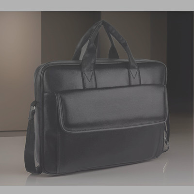 Shivra Men & Women Black Messenger Bag