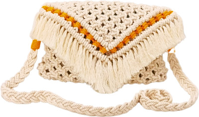 Tailored knots Women White Shoulder Bag