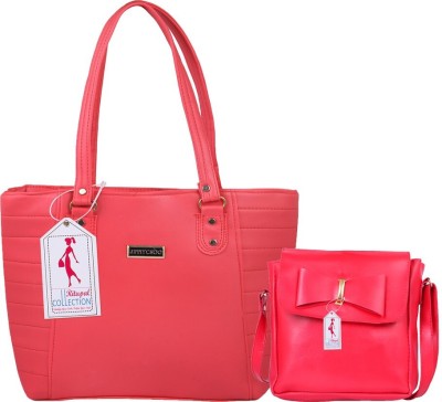 Ritupal COLLECTION Women Pink, Pink Shoulder Bag(Pack of: 2)