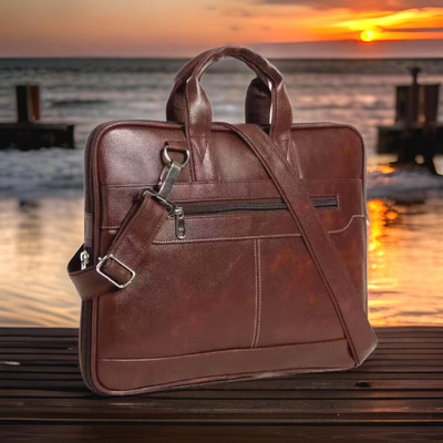 house of common Men & Women Brown Messenger Bag