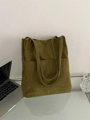aesthetic Women Khaki Tote