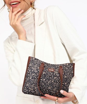 ZOUK Women Brown, Grey Tote