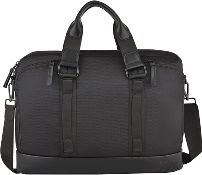 MEYVIN Men Black Messenger Bag