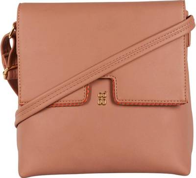 Baggit pink solid sling bag 2025