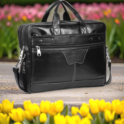 house of common Men & Women Black Messenger Bag