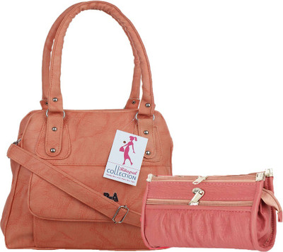 Ritupal COLLECTION Women Pink Handbag(Pack of: 2)