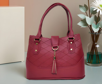 AZED Collections Women Maroon Shoulder Bag