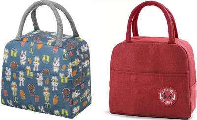 Kardiff Men & Women Grey, Red Messenger Bag(Pack of: 2)