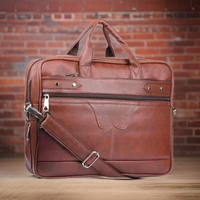 Shivra Men & Women Tan Messenger Bag