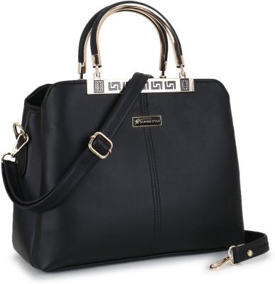 Shining star Women Black Hand-held Bag