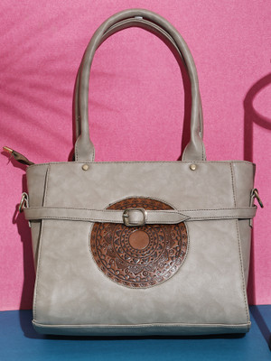 Abbana Women Beige Shoulder Bag