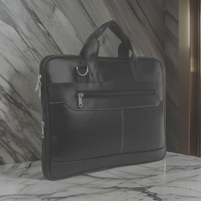 Shivra Men & Women Black Messenger Bag