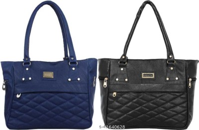 house of common Women Black, Blue Hand-held Bag