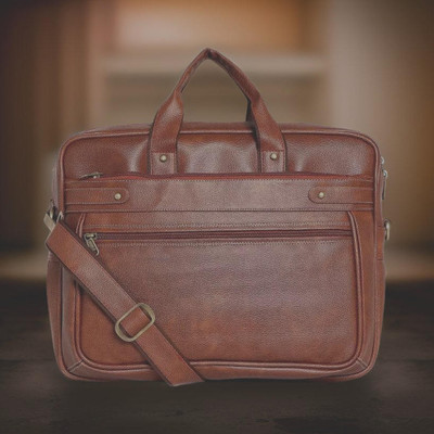 house of common Men & Women Tan Messenger Bag