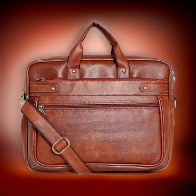 house of common Men & Women Tan Messenger Bag