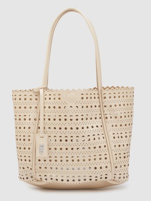 GLO by Globus Women Beige Handbag