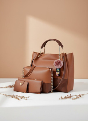 TYCONE Women Brown Tote