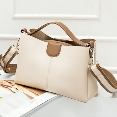 LIZIQI White Messenger Bag DESIGNER TRENDY BAG FOR WOMEN LADIES PURSE SIDE BAG