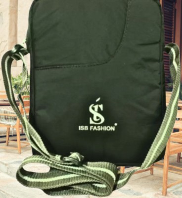 ISB Fashion Men Green Messenger Bag