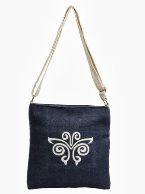 Jute Tree Women Blue Tote