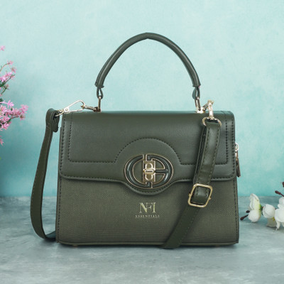 NFI essentials Women Green Satchel