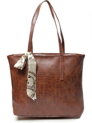 DONICY Women Brown Tote