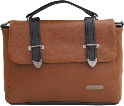 DAISYFLORA Women Tan Sling Bag