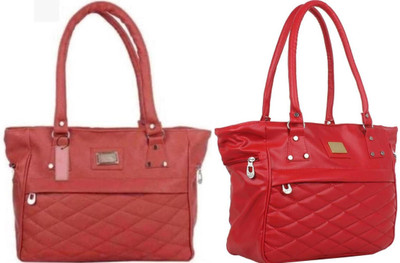 the monaina ceapt Women Red, Red Shoulder Bag(Pack of: 2)