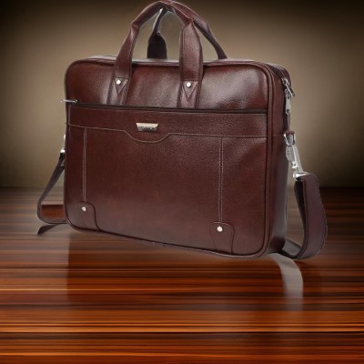 PROVOGUE Men & Women Brown Messenger Bag