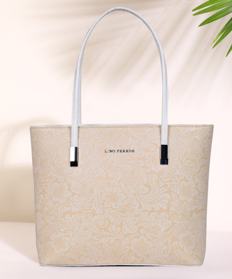 LINO PERROS Women Beige Tote