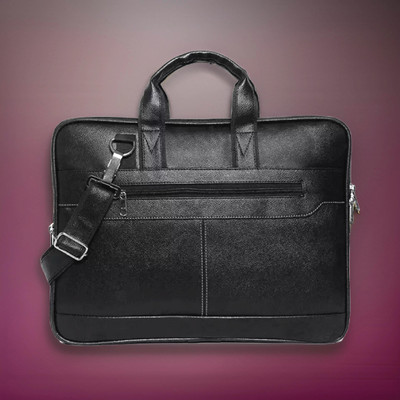 Shivra Men & Women Black Messenger Bag