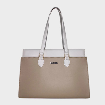 Dressberry Women White, Beige Shoulder Bag
