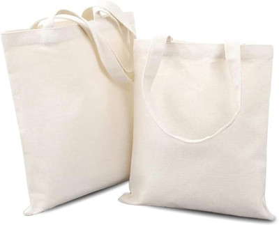 prageet Women White Tote(Pack of: 2)
