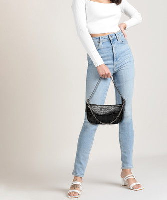 LINO PERROS Women Black Shoulder Bag