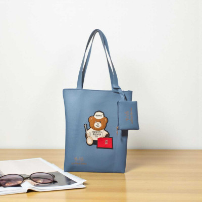MS COLLECTIONS Women Blue Tote