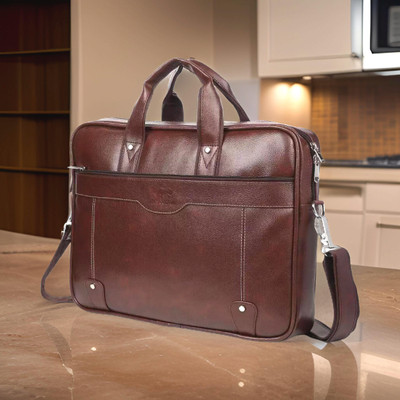 Shivra Men & Women Brown Messenger Bag