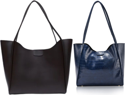 Trendycraft Women Blue, Black Shoulder Bag(Pack of: 2)