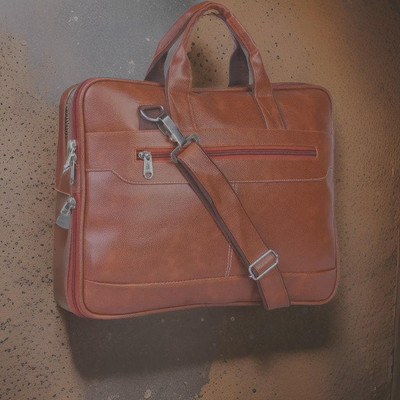 house of common Men & Women Tan Messenger Bag