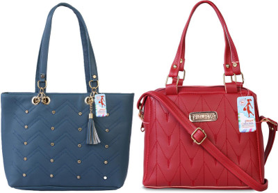 MSK Collection Women Blue, Maroon Messenger Bag