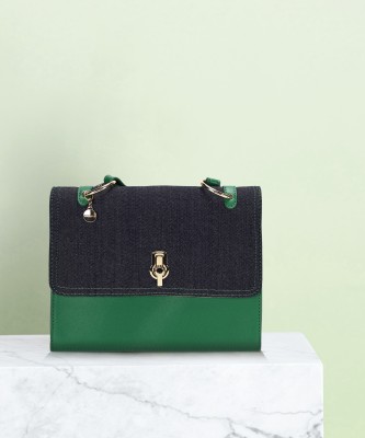 Caprese Women Green Satchel