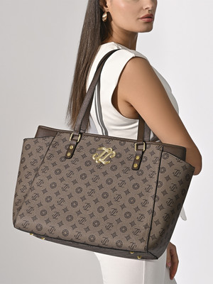 Lavie Signature Women Khaki Tote
