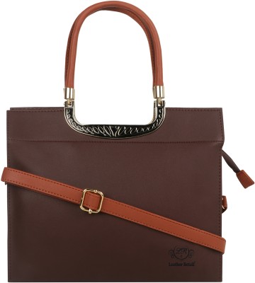 Leather Retail Women Brown Shoulder Bag