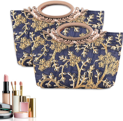 KUBER INDUSTRIES Women Blue Handbag(Pack of: 2)