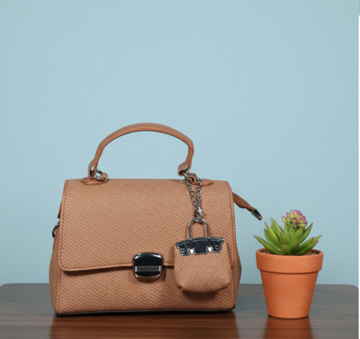DONICY Women Brown Sling Bag