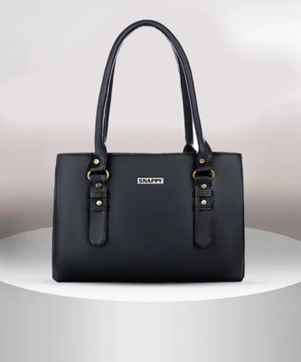 Snappy Women Black Shoulder Bag