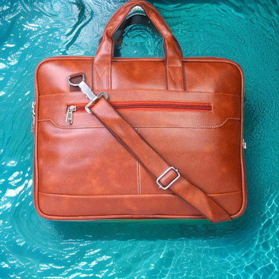 house of common Men & Women Tan Messenger Bag